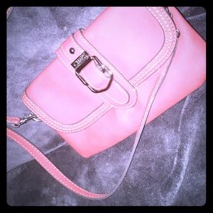 Chap Ralph Lauren orange leather purse/ clutch